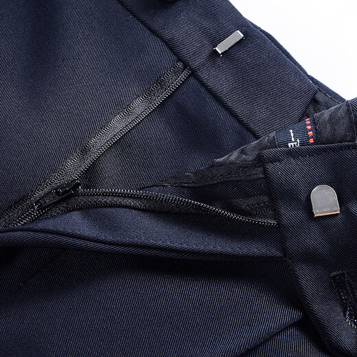 Ayo Fat Autumn and Winter Business Large Size Suit Pants Men's Anti-wrinkle No-Iron Double-pleated High-waisted Deep Casual Pants Navy Blue 40/3 Feet