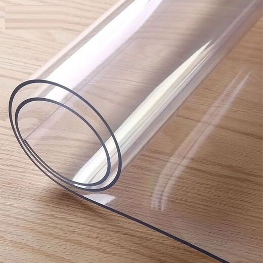 Feather Pocket Transparent PVC Tablecloth Soft Glass Waterproof, Oilproof and Anti-scalding Table Mat Rectangular Coffee Table Dining Table Mat Crystal Plate Tablecloth Upgraded Environmentally Friendly Pure Ultra-High Transparent 1.0 Width 70cm*130cm