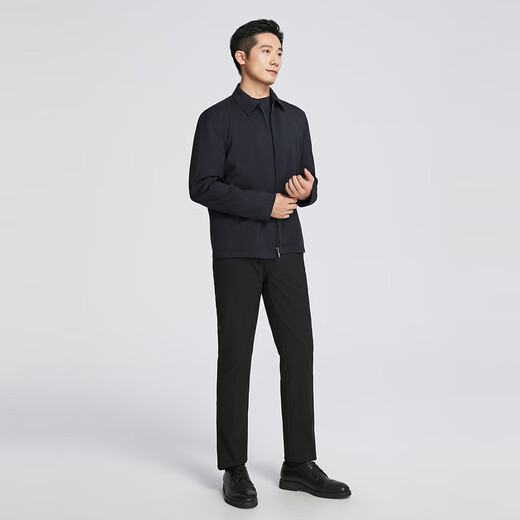 YOUNGOR (YOUNGOR) executive jacket men's autumn and winter young and middle-aged business eggplant full wool fabric lapel executive jacket shopping mall same style Navy YJJK415463FFA L 175/96A