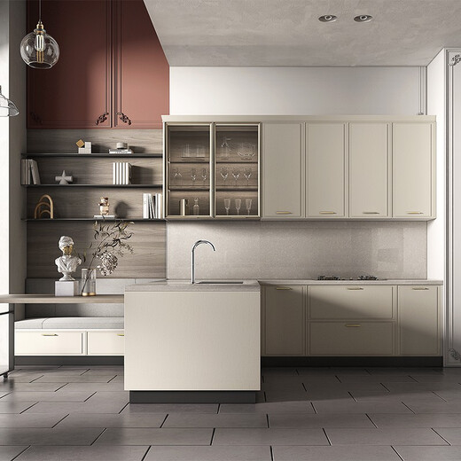 PIANO cabinets, whole house customization, integrated kitchen cabinet decoration, modern quartz stone countertops, cabinets, stove and cupboards