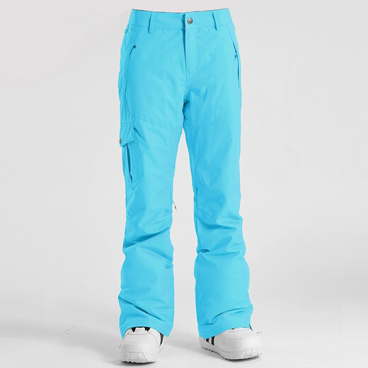 Gsou SNOW women's ski pants single board double board snow pants women's windproof waterproof cotton pants 1421-BNZ royal blue XS