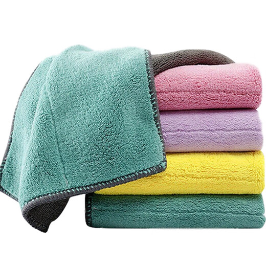Meijia diary rag 25*25cm*5 scouring pads, household cleaning, kitchen scrubbing, car washing and wiping towels, dishwashing cloths
