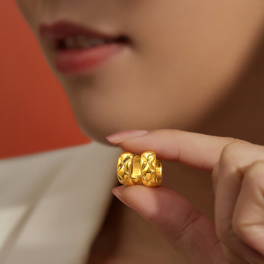 Meluxe 18K gold rhombus earrings, simple and fashionable plain gold earrings gift, high-end gift for wife on her birthday, about 1.1g