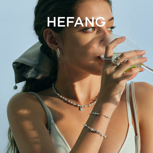 HEFANG He Fang Jewelry Bubble Double Layer Earrings Silver Earrings Light Luxury High-end Feeling Birthday Gift for Girlfriend Silver Gray/Earrings Style