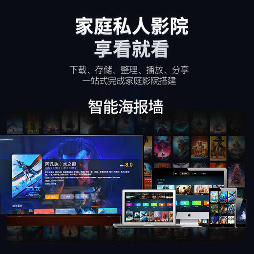 Zhixiaohui WITXIAOHUI Private Cloud A3 Quad-Core-NAS-Netzwerkspeicher Home Personal Cloud Festplattenschrank Server Fotoalbum Backup-Dateisynchronisierung Mobiltelefon Tablet-Erweiterung Einzelfestplatte Einstiegsklasse A3 Pro Schwarz 4+32G unterstützt 3,5-Zoll-Festplatte