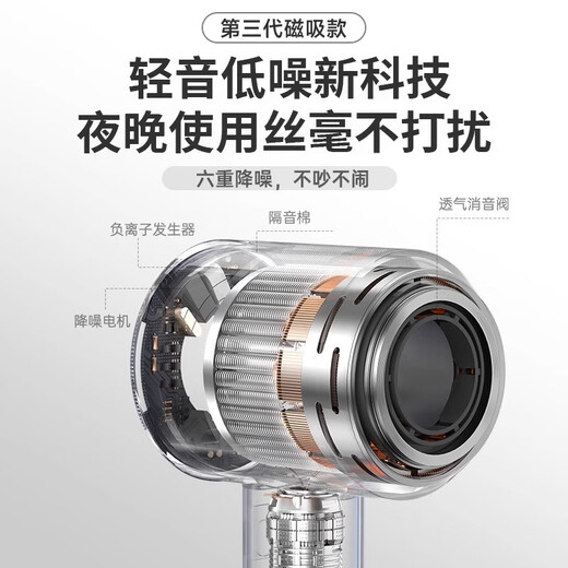 Chizu Huaqiangbei 2024 Top Equipped with 3.5 Billion Negative Ions for Hair Care Leafless Hair Dryer Home Silent Negative Ions High Power No Hair Damage High Speed High Wind Hair Dryer Officially Equipped New Cherry Blossom Color 3 Billion Negative Ions Hair Care 10s Quick Dry Top Ten Hair Dryers Dynamic Hot and Cold Wind Repair Damaged Hair 1.8 Meter Cord