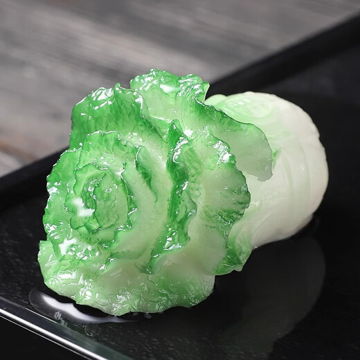Tao Fuqi's color-changing cabbage tea pet ornaments, home tea table boutique can cultivate creative personality, Baicai tea toy, tea set, tea ceremony accessories, color-changing cabbage tea pet (Baicai)