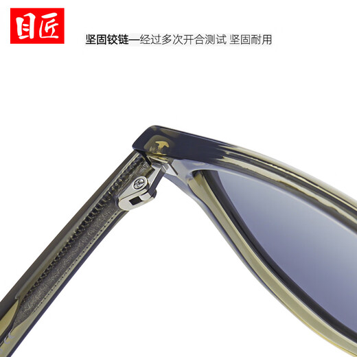 Die myopische Sonnenbrille von Männern Oval Square Sonnenbrillen europäische und amerikanische Internet-Promi-Frauen modische starke Glasses Tyj9127 Olivengrün-Rahmen polarisiertes graues Blatt mit 1,56 polarisierten 0-600 Grad (kein Astigmatismus)