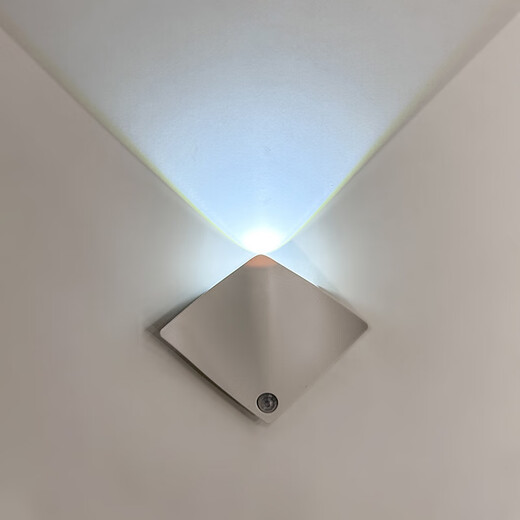 Zhaoyan Manta Fish Human Body Sensor Lamp Bedroom Stairs Living Room Wall Lamp Wardrobe Cabinet Rechargeable Battery Night Light White Shell Rechargeable White Light (Night Sensor) LED*0.5W