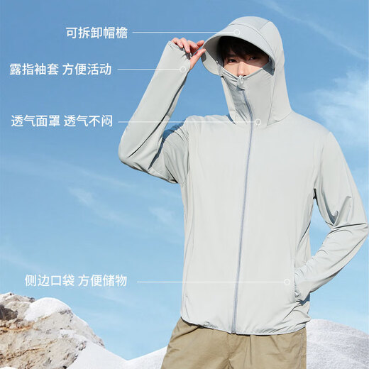 MiiOW sun protection clothing for men and women, thin summer ice silk breathable couple coat, new anti-UV outdoor fishing sun protection clothing