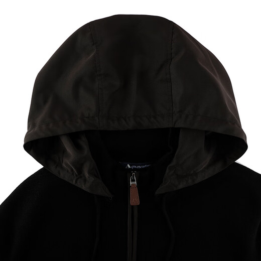 AQUASCUTUM/Yageshidandong новый мужской свитер с капюшоном из овечьей шерсти Q4867EI091 черный/99 M