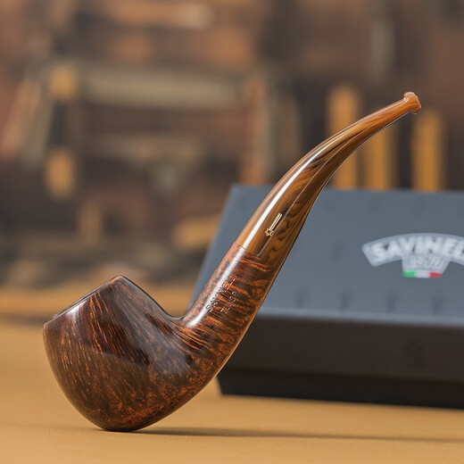 Sharphan (SAVINELLI) tundra heather pipe P103 ring pattern handmade pipe 6mm cigarette holder 677 large pipe imported from Italy