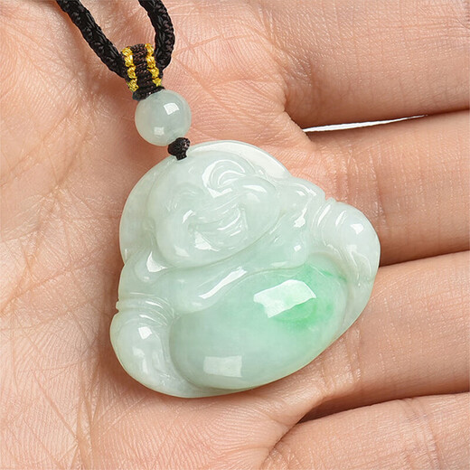 Phoenix Jewelry Natural Jade Jade Buddha Pendant Jade Pendant Ladies Model Burmese A Good Maitreya Buddha Birthday Gift Practical