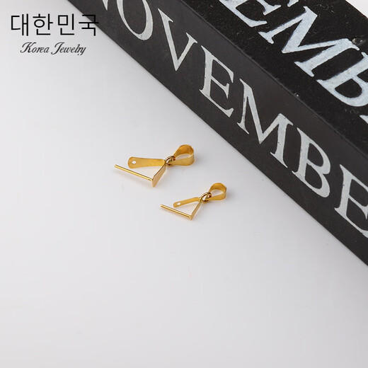 Xingtang (WL) 18K gold buckle smooth melon seed buckle jade buckle pendant buckle Au750 jade buckle thin thick women's necklace 18K rose gold large size