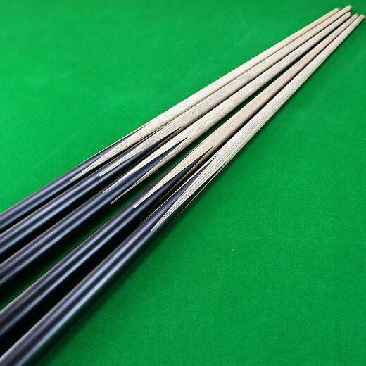 Ballroom through-bar billiard cue, small head table cue, snooker billiards public cue, American cue, Chinese black 8 eighty-nine ball, ash wood 10mm black paint public cue