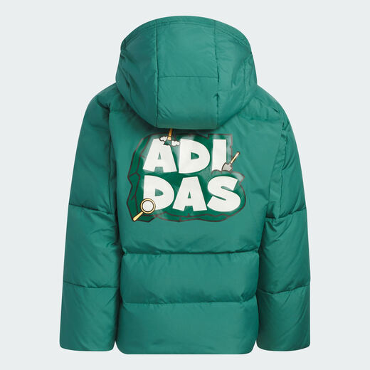 Куртка-пуховик Adidas/Adidas URBAN для спорта и отдыха с капюшоном и капюшоном для детей старшего возраста IQ1343 IQ1343 Сделать фотографии в соответствии с ростом 128