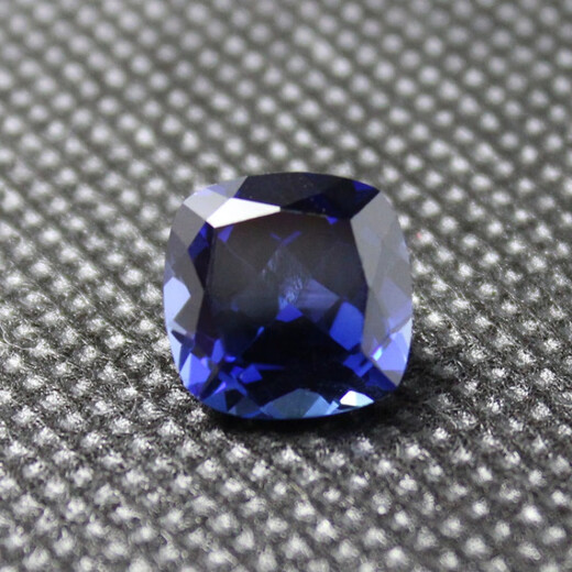 Fat Donglai quality tanzanite loose stone flawless pure heart of the ocean full azure blue tanzanite sapphire fat square (12X12mm)