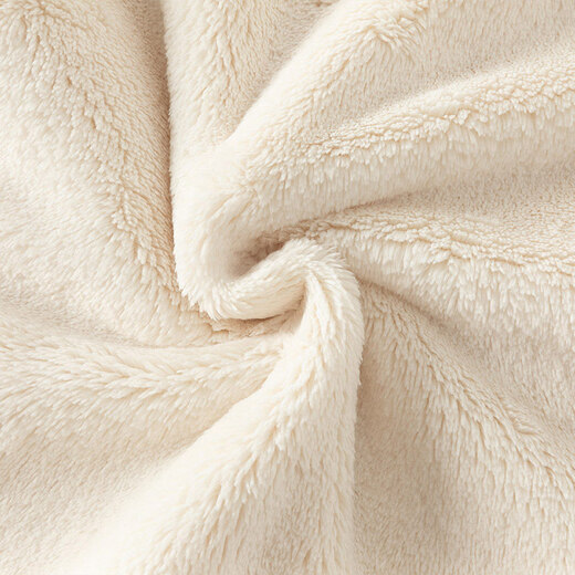 DAVE&BELLA full-month baby jumpsuit, infant warm crawl suit, milk velvet children's clothes, winter clothing, new baby girl's pajamas, off-white, ready stock 80cm (recommended height 73-80cm)