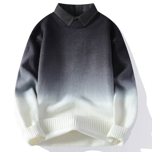 酷定律秋冬季休闲毛衣男士毛线衣加厚保暖针织衫内搭打底衫男装毛衫 9756红色 4XL