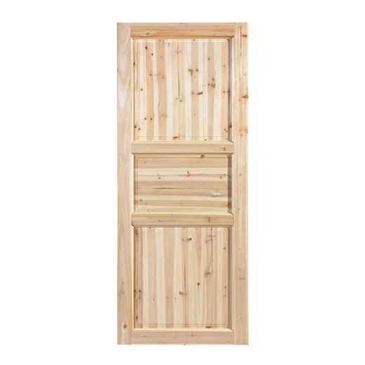 Meikejie rural old-fashioned wooden door custom rental house simple door solid wood fir log room set door rural toilet door set door opening size 205*88*26