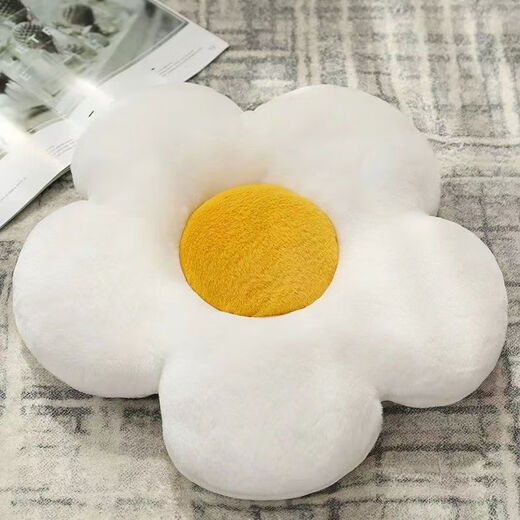 Yudou ins big white goose all-in-one cushion cushion bay window tatami mat dormitory butt cushion seat cushion chair cushion backrest #白ne cute and comfortable, not tired after sitting for a long time 02 49*89cm thickened soft cushion