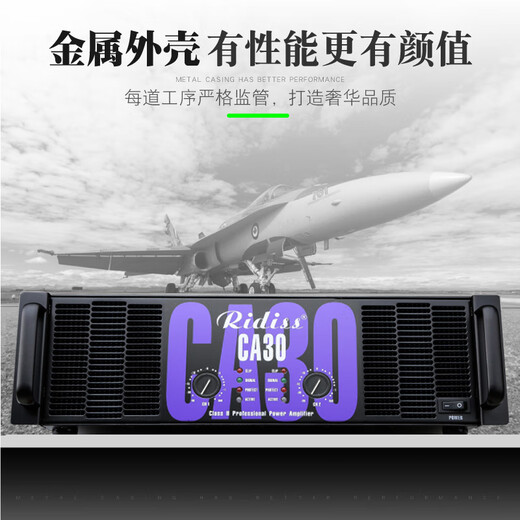 Ridiss amplificador de potencia profesional serie CA doble canal de alta potencia audio profesional escenario rendimiento de sonido ingeniería hogar KTV amplificador de potencia pura CA18 1200W*2