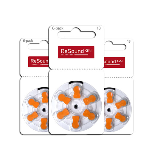 Accesorios de audífonos de resumen Asound Batería A13 Zinc Air A10 Button Electronics A312 Original A675 Asound resuena 312 [1 tablero 6 piezas]