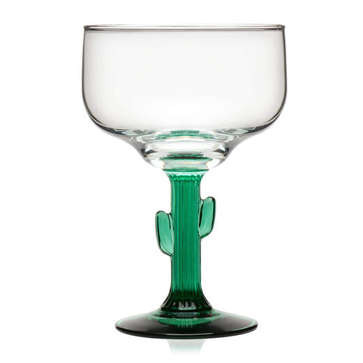 Libbey cactus-shaped margarita cocktail glass 473ml glass stemware lead-free and durable 4-piece set