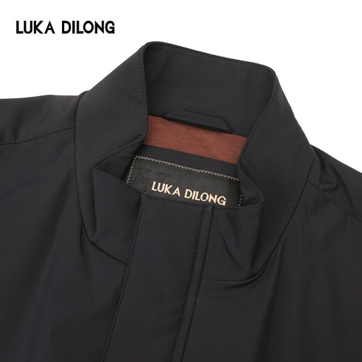 Luca Dillon Casual and Versatile Autumn and Winter New Outdoor Stand Collar Lightweight Men's Jacket Black L 50