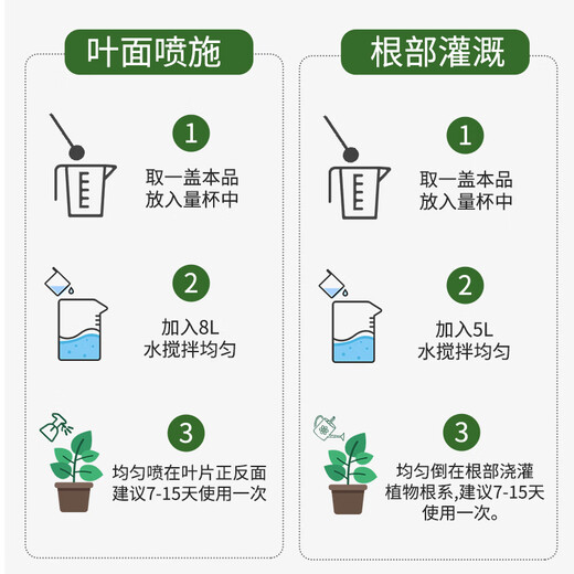 Manlife plant nutrient solution 600ml*2 universal green plant green dill flowers hydroponic flowers potted flower fertilizer bird of paradise