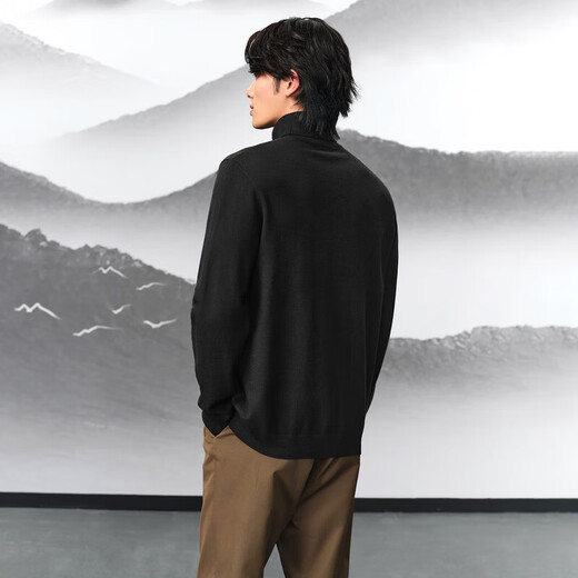 HLA Heilan Home Mountain Is Not High Series Long-sleeved Sweater Men's New Turtleneck Sweater Men's Spring and Autumn