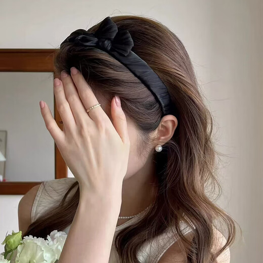 Chimera (CHIMERA) Pearlescent Bow Headband Women's Headband High-Skull Hairpin Bangs Pressed Hair Accessories Headband Girl's Birthday Gift