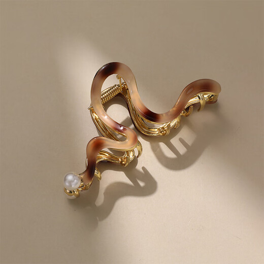 Chimera (CHIMERA) design-inspired hair grab, versatile back-of-the-head hairpin shark clip, metal hair grab hairpin, birthday gift for girls