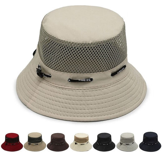 Hualiuyi Hat Men's Basin Hat Sun Protection Hat Outdoor Women's Youth Sun Hat Casual Men's Fishing Fisherman Hat Mountaineering Single Top Unisex Fishing Gray One Size 56-58