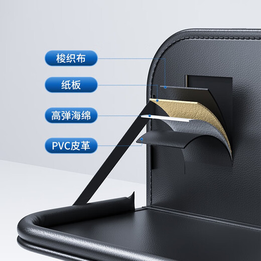 Suitable for Audi car seat back storage bag car back seat back storage rear multi-function seat back storage bag - black two Q6e-teonSportback