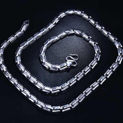 Pt.Charm's new Leiluo men's platinum necklace pt950 platinum thick necklace men's simple frosted personalized chain gift. If it is not in stock, it can be customized. Take 28g as an example