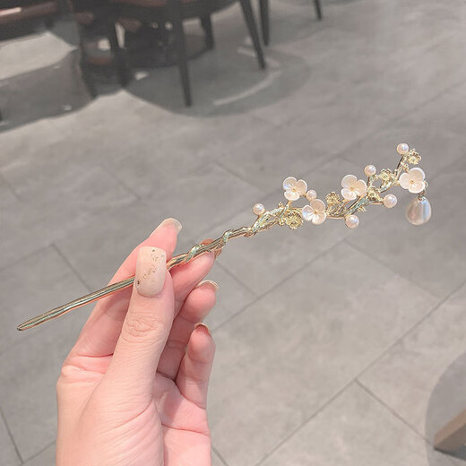 Su Shiliu's high-end camellia hairpin, exquisite temperament, ancient style, classical new Chinese style cheongsam hairpin, headdress, antique camellia hairpin