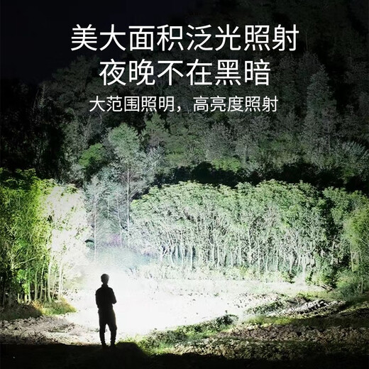 Bojun multifunctional camping light keychain flashlight portable light mini rechargeable outdoor high-bright emergency portable light cob wick + 7-level light source