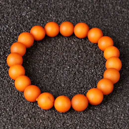 Minol's ancient collection-grade old beeswax frosted full-wax bracelet with a diameter of about 8.5mm