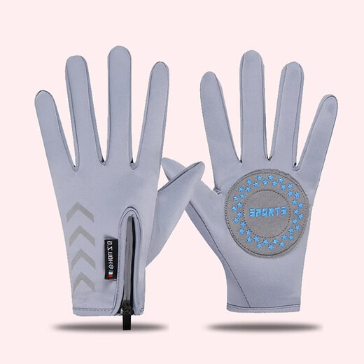 HTBT children's cycling gloves, winter plus velvet, warm, skiing, snowball fights, windproof, waterproof, cycling bicycle gloves for boys and girls, pendant pink L (8-13 years old)