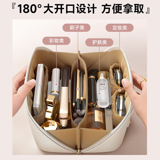 Baicaoyuan cosmetic bag portable toiletry bag large capacity travel skin care product toiletry bag business trip cosmetics storage bag cosmetic bag