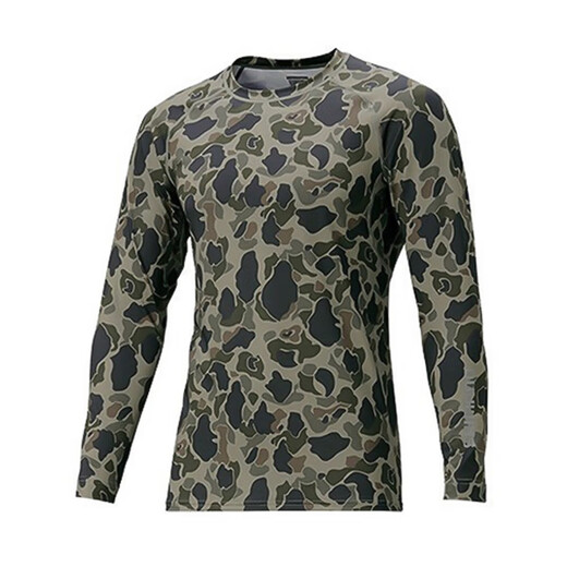 SHIMANO20 new model IN-061Q water-absorbent quick-drying clothing, anti-UV, sun protection, heat-absorbing and breathable fishing clothing IN-061Q black camouflage XL