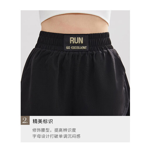 Vansydical Women's Fitness Pants High Elasticity Slimming Breathable Running Pants Sports Training Quick-Drying Anti-Exposed Fake Two-Piece Yoga Pants FBF2339402 Titanium Gray L (Recommended 105-120 Jin Jin equals 0.5 kg)