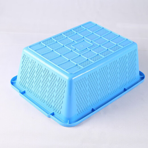 Panier de lavage en plastique en plastique rectangulaire de fleur de cristal de glace Panier de rangement de rangement de panier de rangement de la maternelle au panier de rangement épaissis de la maternelle.