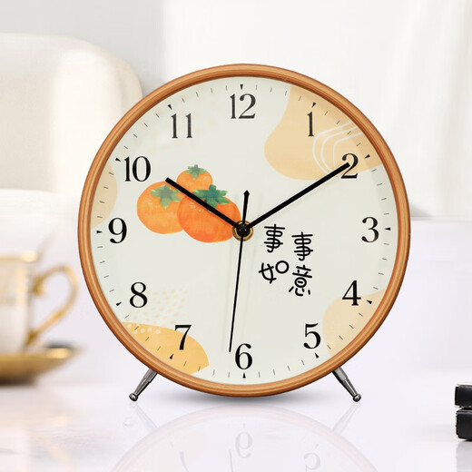 The Story of Time Desktop Desktop Clock Living Room Home Fashion Sitting Clock Simple Modern Desk Clock Ornament Stand and Hang Dual-Use 2823-Shunshunli Suitable and Hanging Dual-Use