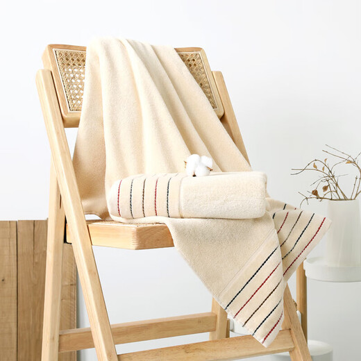 Gold Bath Towel 100% Cotton Adult Absorbent Class A Large Cotton Bath Towel