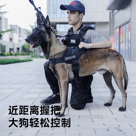 Outstanding Dog Harness German Shepherd Leash Dog Leash Medium Dog Vest Style Dog Leash Corkin Fur Dog Leash Black/Dog Leash Not Included L Code (Recommended 35-75 Jin Jin equals 0.5 kg)