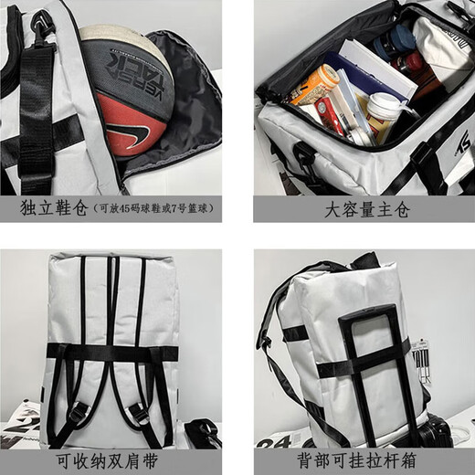 Weiarden bolsa de viaje mochila de gran capacidad para hombres impermeable impermeable bandolera portátil casual deportes montañismo bolsa viaje de negocios mochila para computadora gris claro se puede llevar al hombro cruzado portátil