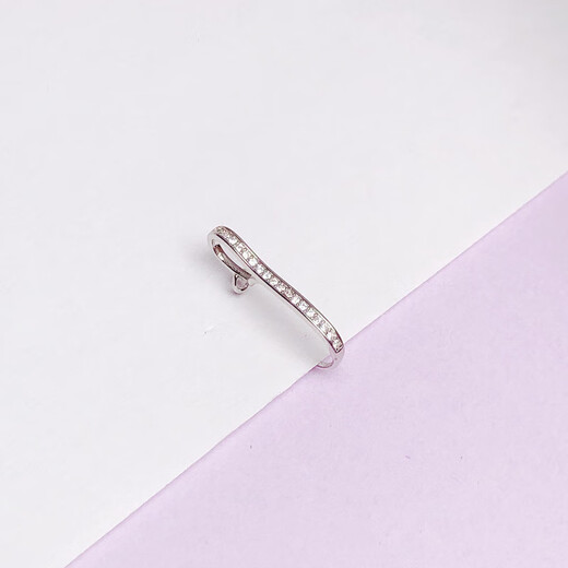 DR-FLVVS Fat Donglai same style 18k gold buckle safety buckle silver DIY accessories jade clip buckle 18K gold pendant buckle white gold