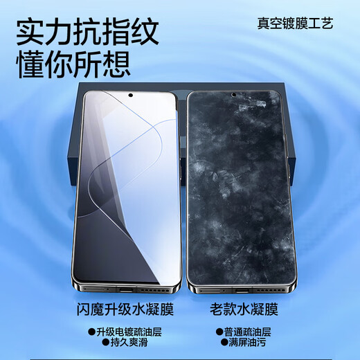 Flash Magic suitable for Xiaomi 15Pro/14Pro mobile phone film 14Ultra hydrogel film upgraded version protective film high-definition anti-fall and anti-fingerprint protective film 15Pro/14Pro universal 2-piece package + artifact curved surface soft film warranty if damaged